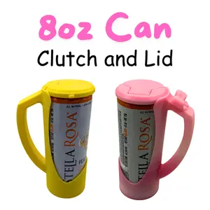 8oz Can Clutch with Bow Option 3D Printed Cold Beverage Holder for Summer Practical Carry Range