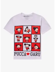 Pucca Garu Grid Girls T-Shirt