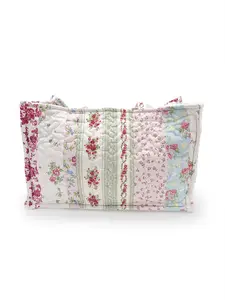Lynette Patchwork Stripe Quilted Tote