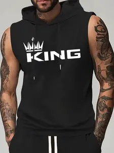 Never Give Up Sleeveless Hoodie | Fitness Motivation Hardcore Vibe 💪🔥⚫