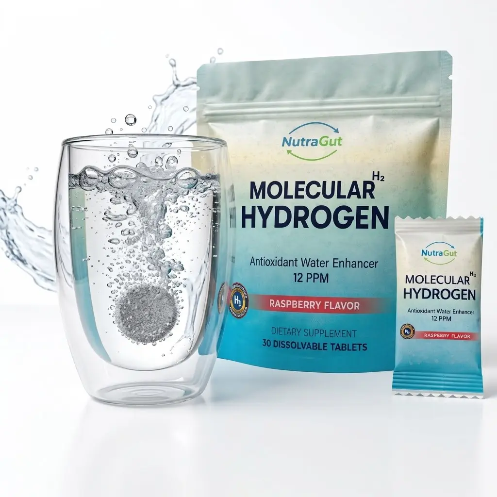 Hydrogen Water Tablets with Magnesium, 12 PPM H2, 30 Individually Wrapped Mineral
