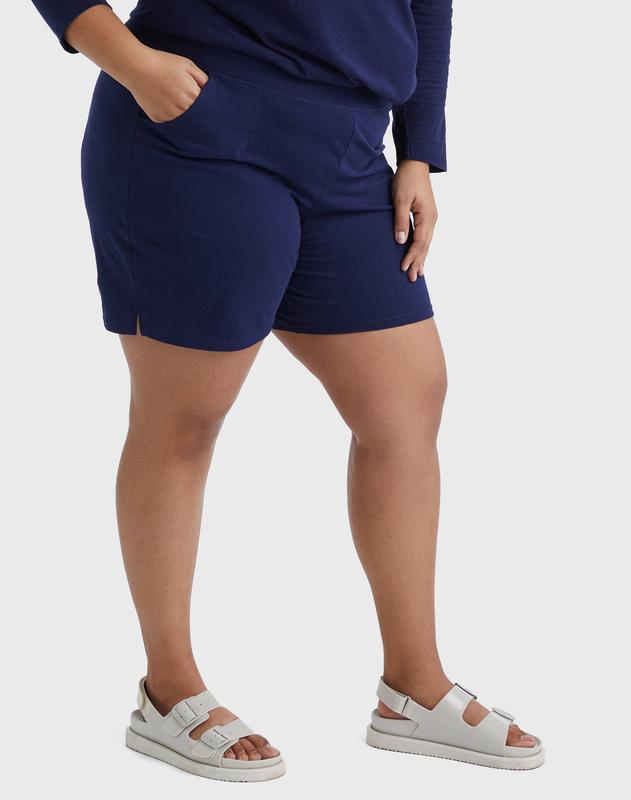 Hanes Just My Size Women's Cotton Jersey Pull-on Shorts 7" (plus ) Comfortable Fit Soft Stretch Fabric Breathable Oj206