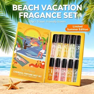 Elegant Brazilian Digital Women's Perfume Set, 10 Bottles X 5ML Warm Christmas Food Scent, Perfect for Dates, Parties, Weddings, Daily Use, Fragrance Mist Set