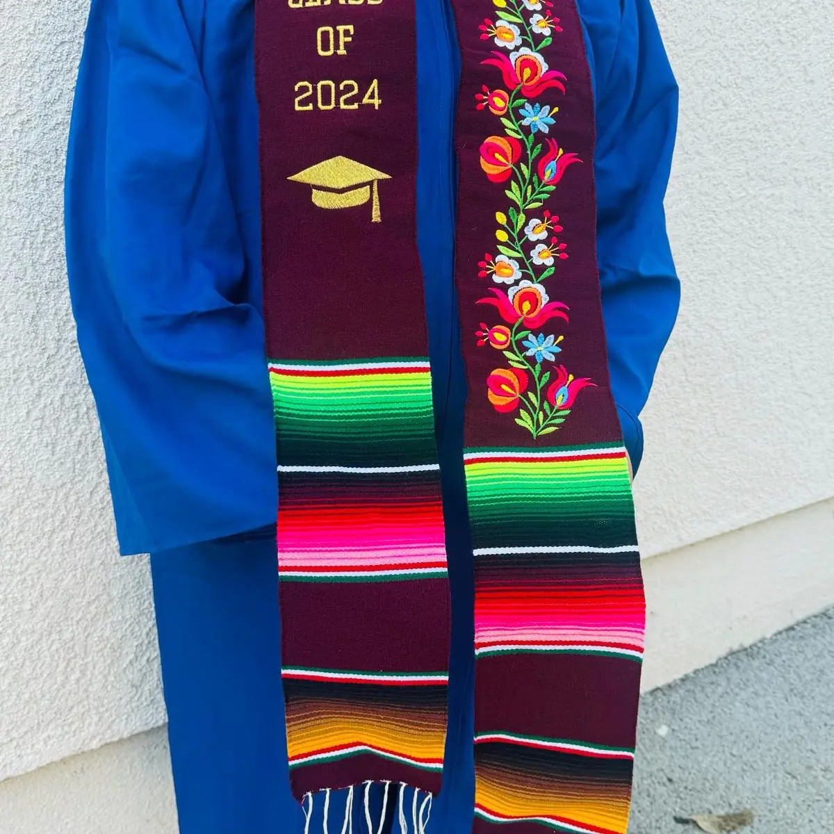 Burgundy/ with flowers