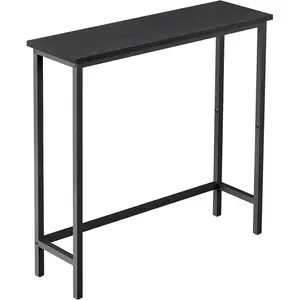Narrow Console Table, 29.5" Slim Entryway Table, Sofa Stand, Hallway Shelf for Hallway, Bedroom, Living Room, Foyer, Black