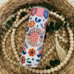 Mexican Cafecito y Chisme Tumbler - Perfect for Your Morning Drinks - Bottle, Drinkware