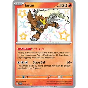 Pokemon TCG Entei Paldean Fates Near Mint Trading Card Single