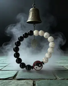 Tai Chi Guardian of Luck Bead - Unique Design Inspired by Tai Chi for Luck and Harmony - Perfect for Practitioners and Collectors