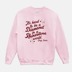[ Sale off to 50% ] Dolly Parton Diamond in a Rhinestone World Unisex Crew Neck sweatshirt