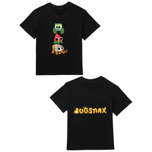 Bugsnax (Bunger, Strabby, & Pinkle) Teen's T-Shirts Round Neck Short Sleeve Shirts Gifts For Boys & Girls Spring & Summe