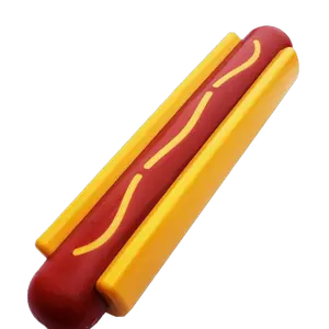 Sodapup Hot Dog Ultra Durable Nylon Dog Chew Toy Best of 2020 Power Chewers Safe FDA Compliant Made in USA Dishwasher Safe