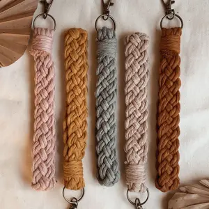 Braided Wristlet Keychains | Boho Accessories