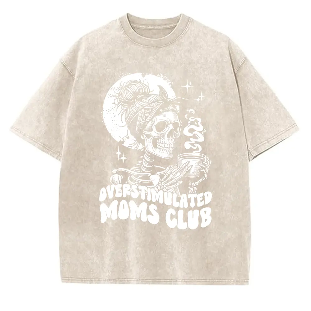 Washed T-shirt-Apricot