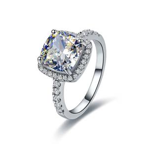 Inlaid Diamond Women's Ring Fire-Heated Stone Diamond Ring Jewelry