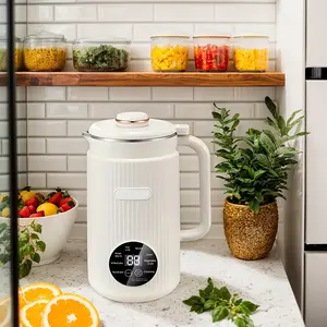 Soymilk Maker / Milk-free Drink Maker - With Blender, Steamer, Grinder and Heater with Visual Screen Timer, Temperature Control and Safety Lock. Multifunction juicermachine