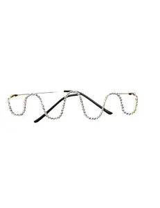 Ooh Diamond Frame Lens-less Glasses