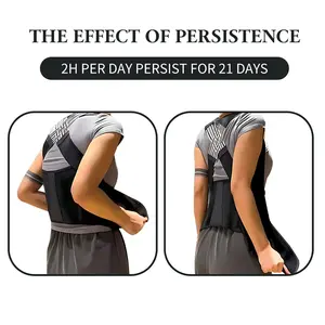 Unisex Dual-Way Back Brace Posture Corrector, Shoulder Corrector, Adjustable Full Back Suppot, Upper and Lower Back Pain Relief - Scoliosis, Hunchback, Thoracic Spine, Spine Corrector Posture Correction, Posture Corrector, Scoliosis, Back Brace