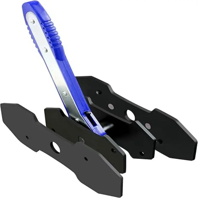 Brake Caliper Press Tool 360 Degree Swing Ratchet Expander Wrench Car Wheel Piston Spreader with Extra 2PCS Large Plates for Single Twin Quad Sextuplet Piston Disc Brake Caliper