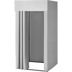 VEVOR Fitting Room, Portable Dressing Room with Thick Polyester Curtains, Privacy Space with Shading Curtain and a Hook, for Boutique, Mall, Tailor's Store Outdoor Activity (39x 37x 79 in, Black)VEVOR Super Brand Day