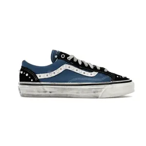 Vans LX Old Skool 36 Pearlized Pack Men's Casual Sneaker, Black Navy Trainer, Comfortable Men's Footwear Shoe