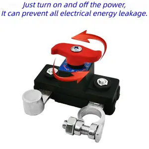 1pc Battery Main Disconnect Switch, Pure Aluminum Negative Disconnect, 12-24v Advanced Disconnect for Efficient Battery Management