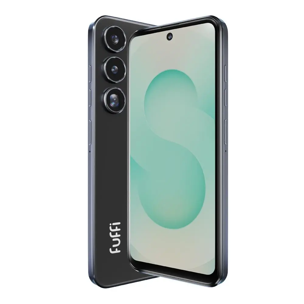 Fuffi スマートフォン本体 ブラック FUFFi-Smartphone, 6.56-Inch Screen, Unlock 4G Network, Android