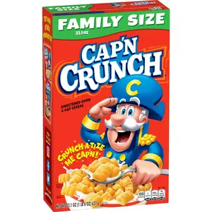 Cap'n Crunch Sweetened Corn & Oat Cereal Family size, Kosher, 22.1 oz Cap'n Crunch Sweetened Corn & Oat Cereal Family size, Kosher, 22.1 oz