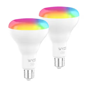 Wyze Bulb Color BR30 — Wi-Fi Smart Bulb, E26 Base, 950 Lumens, 16 Million Colors & Tunable White, Compatible with Alexa & Google Assistant Dimmable Led Lights, Rgb Colorful Led