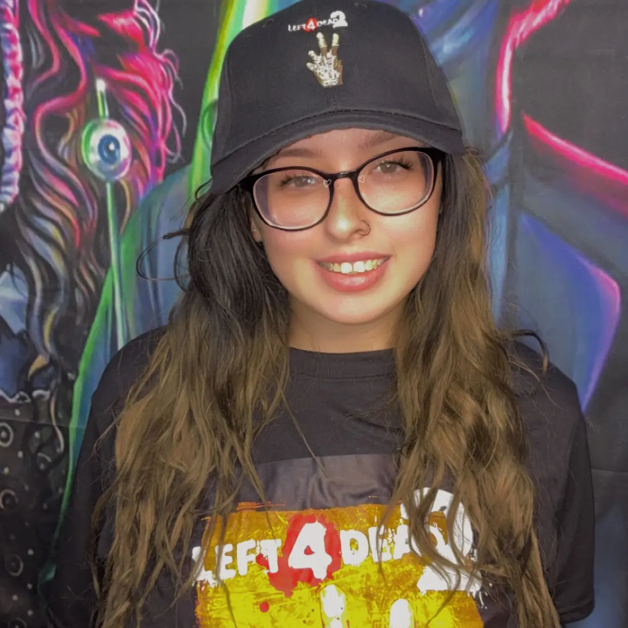 LEFT4DEAD Black & Pink Hats - Stylish Accessory for LEFT4DEAD Fans