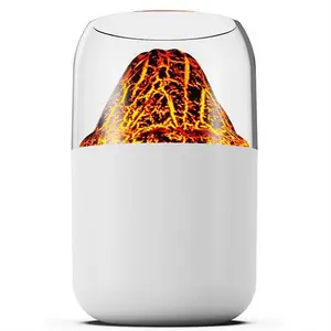 Ultrasonic Cold Mist Simulated Volcano Humidifier USB Home Atmosphere Light Decorative Ornaments Car Aromatherapy Machine