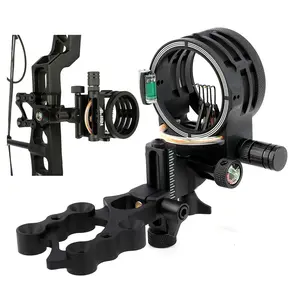 1pc 5-Pin Bow Sight Precise Focusing Clear Vision Archery Aiming Accessory