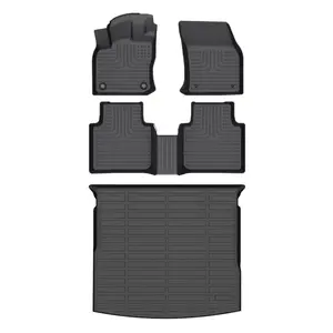 KELCSEECS Volkswagen Tiguan 2018-2024 (Only 5 Seats) Floor Mats & Cargo Liners All-Weather TPE Front & Rear Row & Trunk Mats  Accessories Non-Slip Custom Fit Waterproof Easy Clean Eco-Friendly Safe Durable 3D Laser Scans