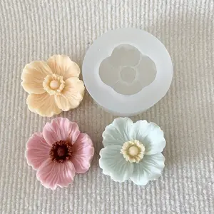 Yumei Flower Mold - Silicone Candle, Soap, Clay Mold, Suitable for Handicrafts, Home Decoration, Wedding, Birthday, Valentine's Day, Thanksgiving Gifts - Candle Making Materials, Resin Art, Fine Petals, Dedicated to Handicraft Enthusiasts, Handmade Crafts