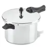 Farberware 6-Quart Aluminum Pressure Cooker - Induction-Ready Kitchen Cookware with Silicone Gasket, Airtight Lid, Thermal Efficiency, Sturdy Handles, Comfortable Safe Design for Family Meal Prep
