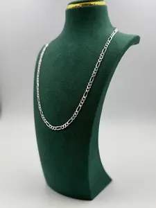 Lauren David 925 Sterling Silver ICONIC 4.5MM Figaro Chain Necklace