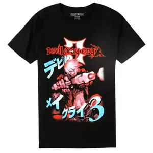 Devil May Cry 3 Dante T-Shirt Menswear Top Man Tshirt Streetwear Tropical Crewneck Shortsleeve Casual Operator Bestie 230gsm Premium Cotton