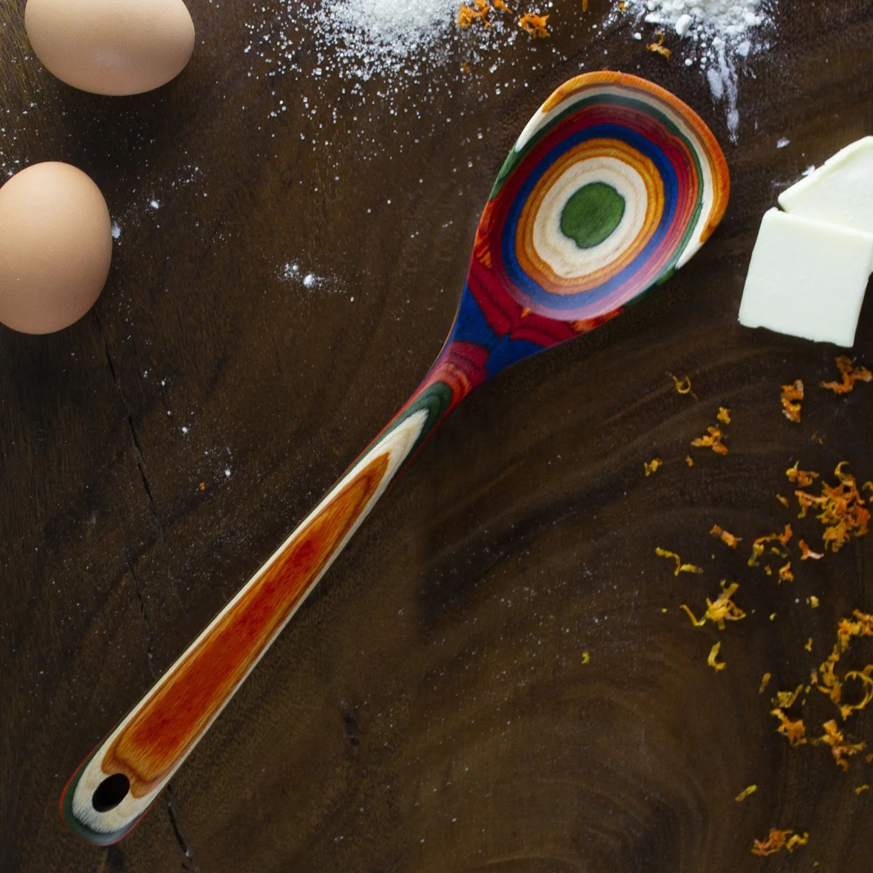 Baltique Wood Mixing Spoon - Marrakesh Cutlery, Serving & Stirring Kitchen Utensils