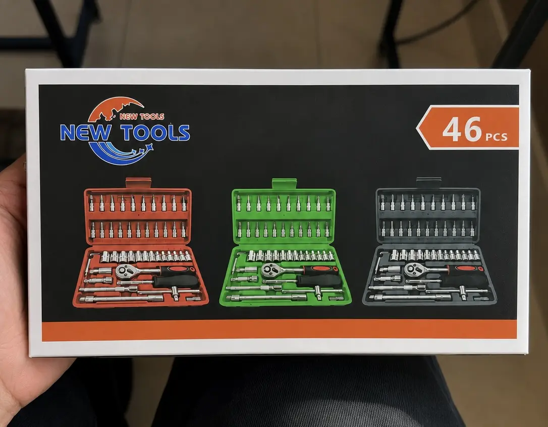 New Tools 46-Piece Screwdriver Set with 3 Colors, Ideal for DIY Projects and Home Repairs