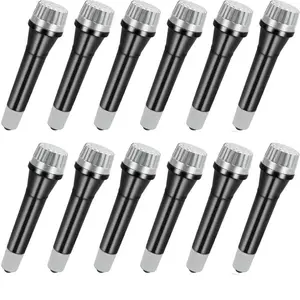 12 pieces of plastic simulation microphone props, children's play toy microphone, suitable for children's singing, role-playing, school performances, and costume parties