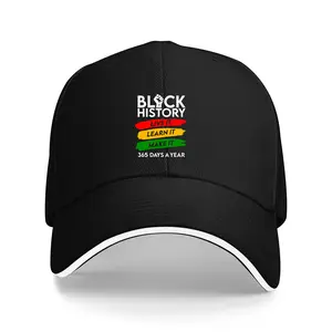Fashion Item - 1 Adjustable Baseball Cap "365 Days of Historical Live Learning" - Retro Hip-Hop Style Lightweight Polyester Unisex Sun Hat