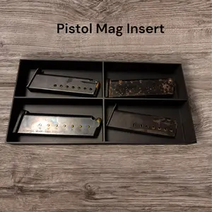 Pistol mag holder organizer insert for ammo can