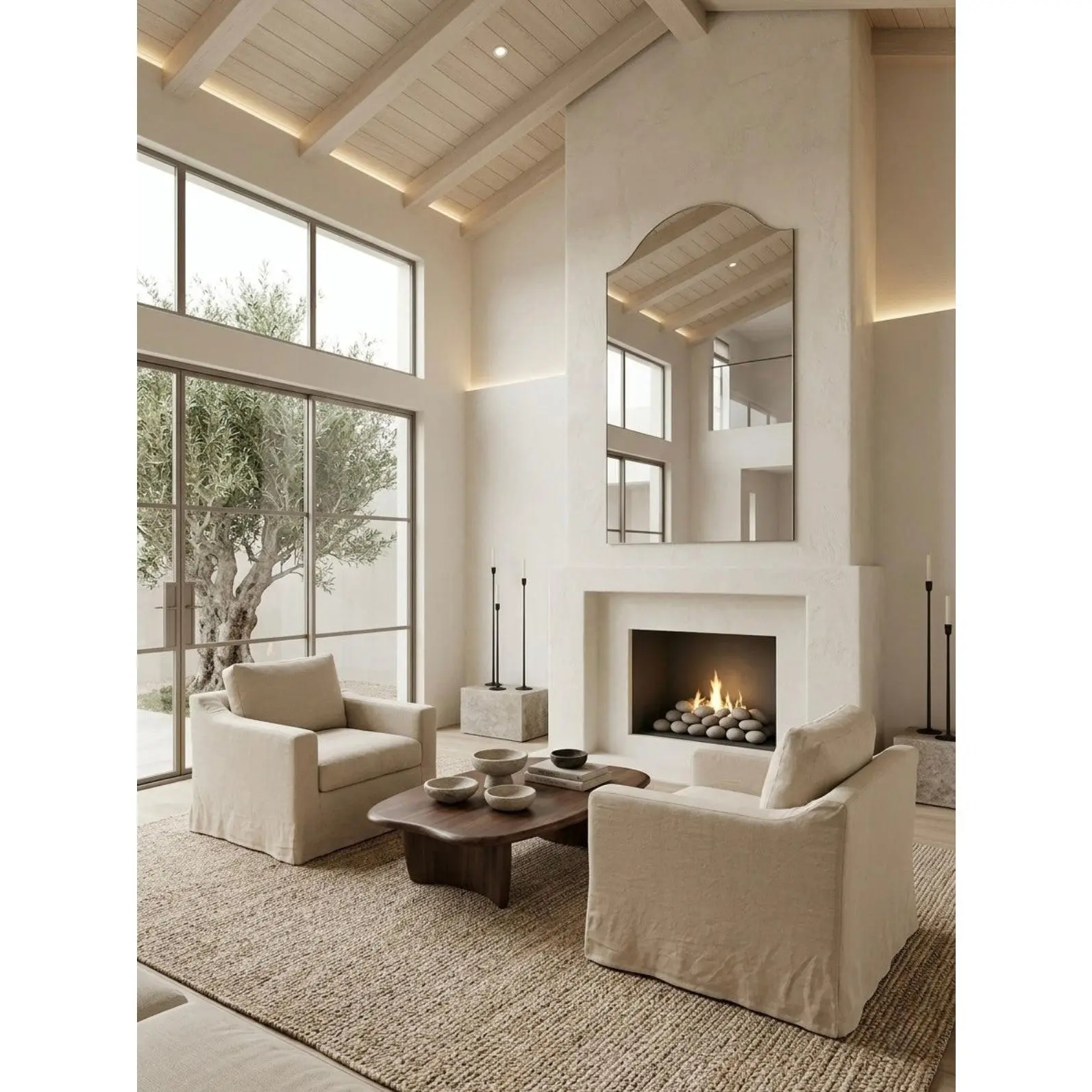 Cannes 100% Linen Slipcover Chair