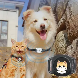 Adjustable Collar Pet Tracker Featuring a Reflective Label - Ensures Your Pets Are Never Lost, Acts As a Key Finder for Both Dogs And Cats, Works with The Apple Findmy App, Specifically for Cat Collars (Iphone