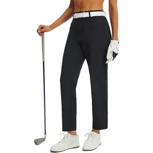 Baleaf Womens Straight Leg Golf Pants Stretch Business Casual Slacks with Pockets UPF 50+ Work Travel Dress Trousers