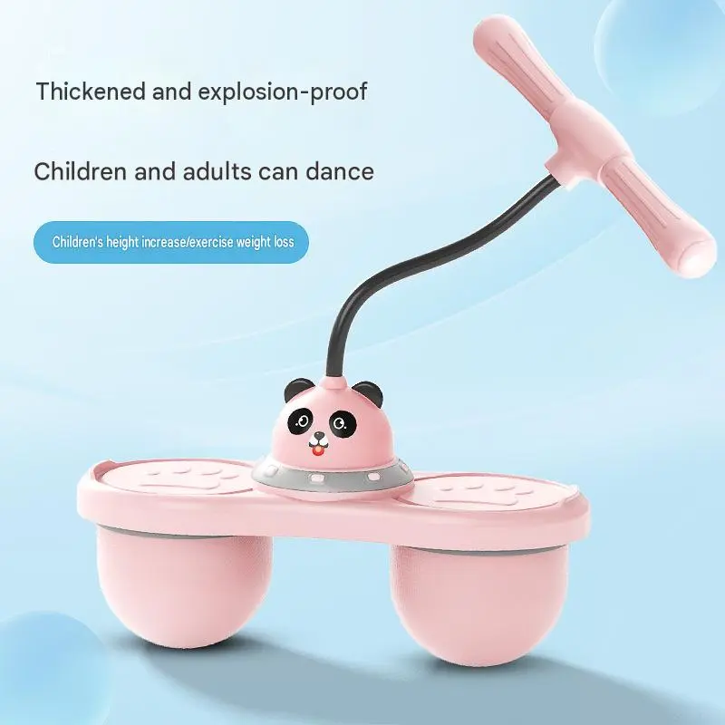 Balance Bouncing Ball, Exercise Balance Ability  Jumping Toy for Promoting Dynamic Physical Play, Enhancing Coordination，Jumping Ball - 150kg Weight Capacity,Stress Balls，children's gift，Cute Panda Dual Airbag Bounce Ball For Kids