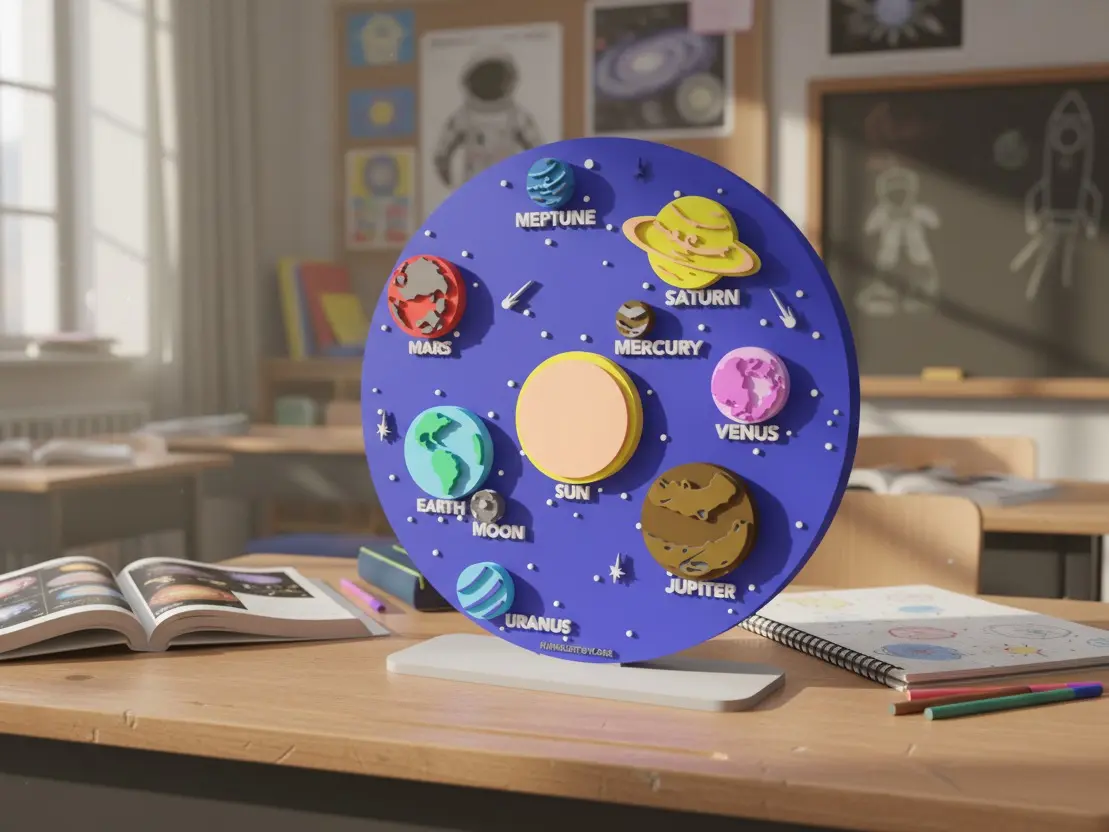 Solar System Educational Display Model