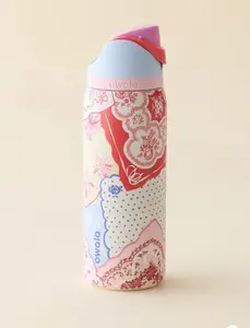 Owala Hankie 24/32oz FreeSip Bottle - Valentines Special Edition Pink Patchwork 2026