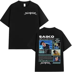 Rapper SAIKO POL ARIS Tour 2025 2025 Graphic T Shirts Men's Retro Fashion Cotton T-shirt Y2k Unisex Hip Hop Clothing Tshirt