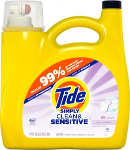 117 fl oz 89 Loads Clean & Sensitive Liquid Laundry Detergent Cool Cotton Scent