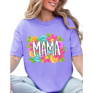 Personalized Mother's Day Bloom Comfort Colors Adult Ring-Spun Cotton Tee *Choose Your Name